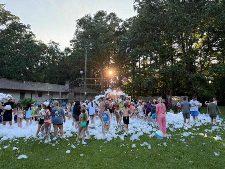 Foam Party at Camp