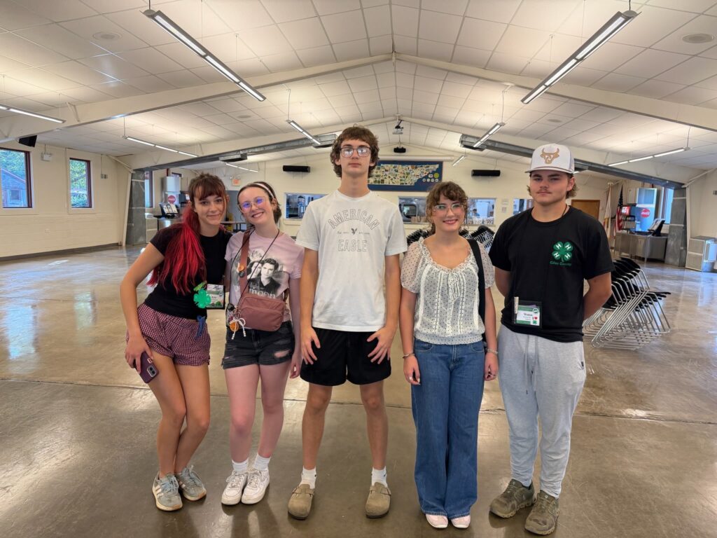 Group in Clyde York 4-H Center Cafeteria
