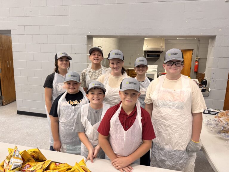 Youth from the Fall 2026 Livestock judging team pose at fundraiser.